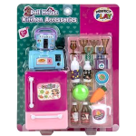 Fashion Doll Fridge, Microwave & Grocery Set